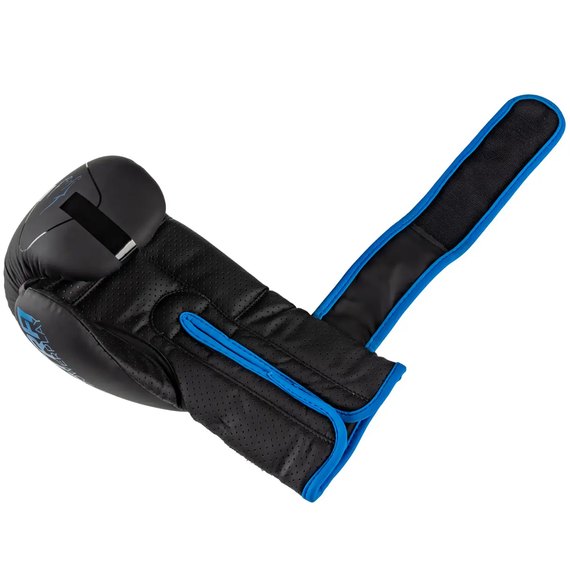 Боксерские перчатки PowerPlay 3024 Ultra Mat Черный/Темно-синий 8 ун (PP_3024_8oz_Bl/Navy), Вес: 8 унций, Цвет: Чёрный/Синий, изображение 6