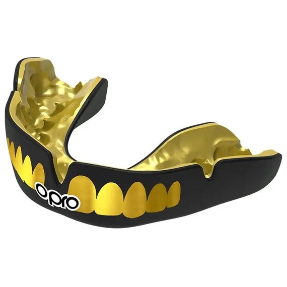 Капа для боксу OPRO Instant TEETH (вік 11+) Black/Gold (art.102526001), зображення 2