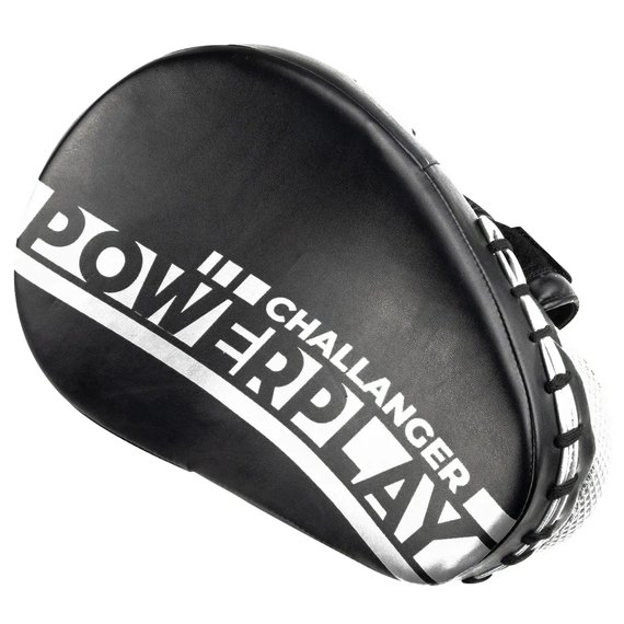 Лапы боксерские PowerPlay 3041 Challanger Черный/Белый (PP_3041_White), изображение 2