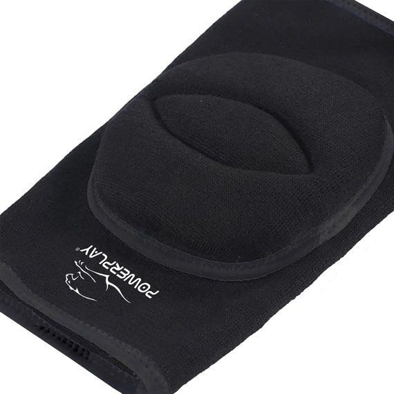 Наколінники PowerPlay 8000 Elastic Knee Support (пара) чорні XL (PP-8000_Black_XL), Розмір: XL, зображення 4