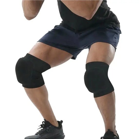 Наколінники PowerPlay 8000 Elastic Knee Support (пара) чорні XL (PP-8000_Black_XL), Розмір: XL, зображення 6