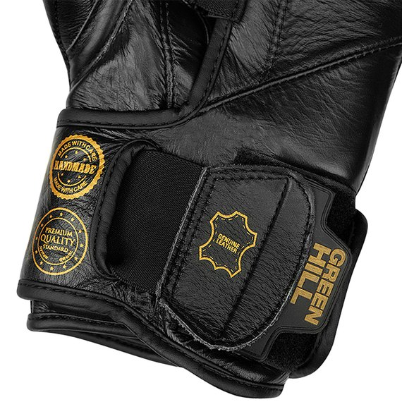 Боксерські рукавички Green Hill Power Padded 16 унц чорний BGPP-2021-007, Вага: 16 унцій, Колір: Чорний, зображення 5