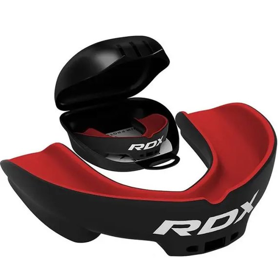 Капа для бокса RDX Gel 3w (возраст до 10) Black/Red (GGS-3GRJ), изображение 2