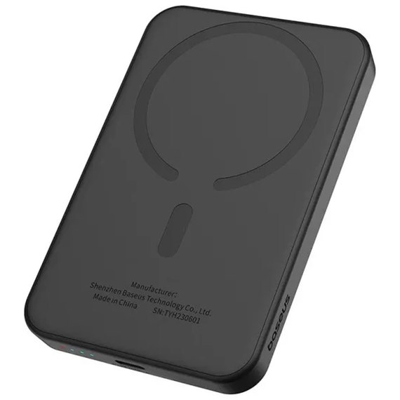 Повербанк Baseus Magnetic Mini Air Wireless Fast Charge 5000 mAh 20W Black (P10022107113-00)