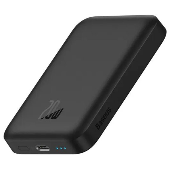 Повербанк Baseus Magnetic Mini Air Wireless Fast Charge 6000 mAh 20W Black (P10059002113-00)