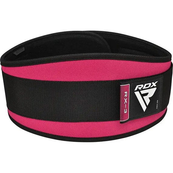 Пояс для тяжелой атлетики RDX RX3 EVA Curve неопреновый Sharp Pink M (WBE-RX3SP-M), изображение 2