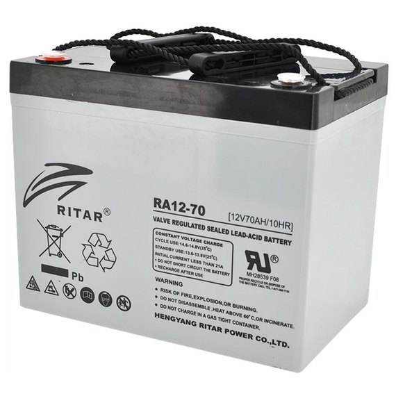 Акумуляторна батарея Ritar AGM 12V 70Ah Grey (RA12-70)