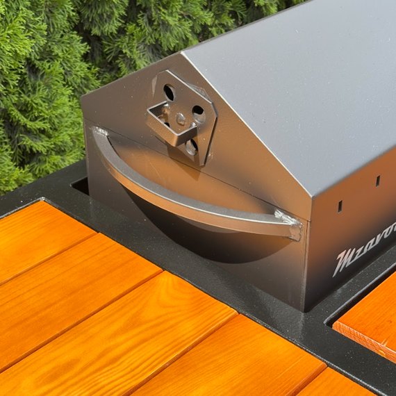 Мангал-барбекю Mzavod Один на 12 шампуров 4 мм в стиле Loft (MLB12-4C2P), изображение 6