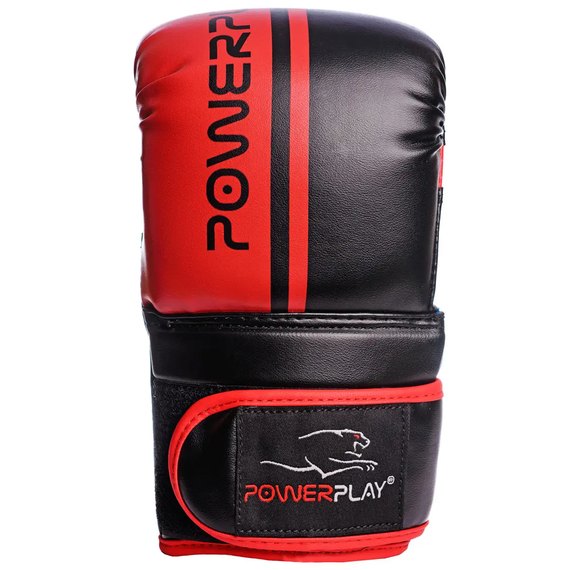 Снарядні рукавички PowerPlay 3025 чорно-червоні S (PP_3025_S_Red / Black), Розмір: S, Колір: Червоний/Чорний, зображення 2