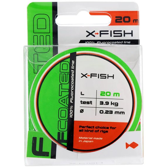 Флюорокарбон X-Fish FCoated 20m 0.23mm 3.9kg (1917.01.44), Діаметр, мм : 0.23 мм, Розмотка, м : 20 м, зображення 2