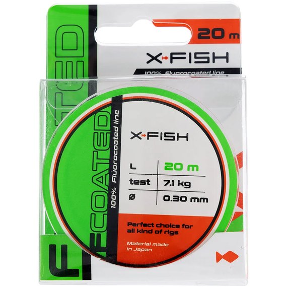 Флюорокарбон X-Fish FCoated 20m 0.30mm 7.1kg (1917.01.47), Діаметр, мм : 0.30 мм, Розмотка, м : 20 м, зображення 2