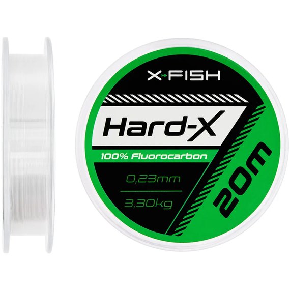 Флюорокарбон X-Fish Hard-X 20m (clear) 0.23mm 3.30kg (1917.03.83), Диаметр, мм: 0.23 мм, Размотка, м : 20 м