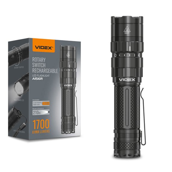 Фонарь ручной Videx 1700Lm 6500K (VLF-A156R), изображение 2
