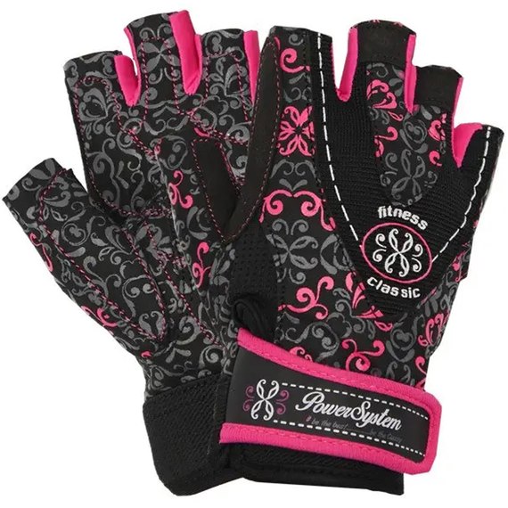 Перчатки для зала Power System PS-2910 Black/Pink M (PS_2910_M_Black/Pink), Размер: M, Цвет: Чёрный/Розовый