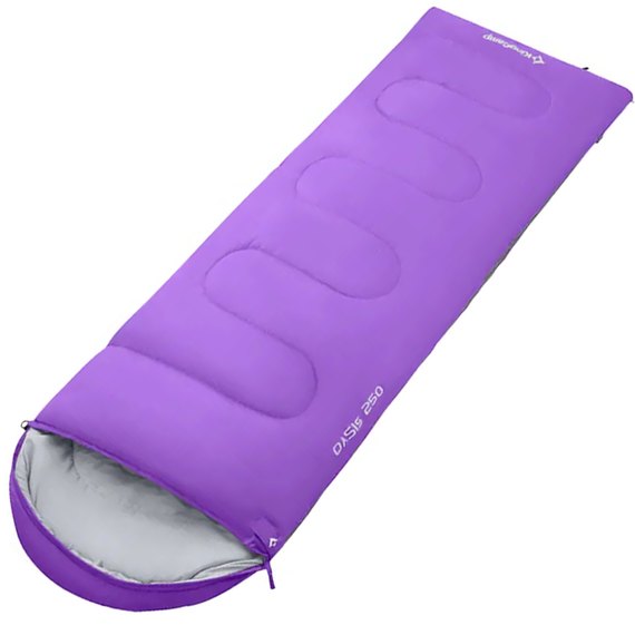 Спальний мішок KingCamp Oasis 250 Comf +12°C / Lim +7°C / Extr -3°C Purple (KS3121_PURPLE_L_01), зображення 2