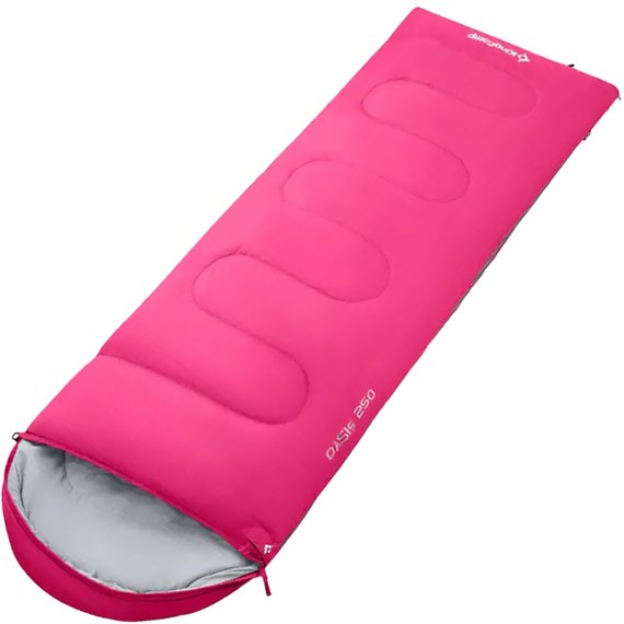Спальний мішок KingCamp Oasis 250S Comf +12°C / Lim +7°C / Extr -3°C Rosered (KS3221_ROSERED_L), Колір: Рожевий, зображення 4