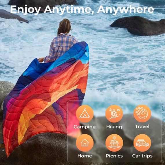 Кемпинговое одеяло KingCamp Smart 150 XL Peak (KS2435_PEAK), изображение 5