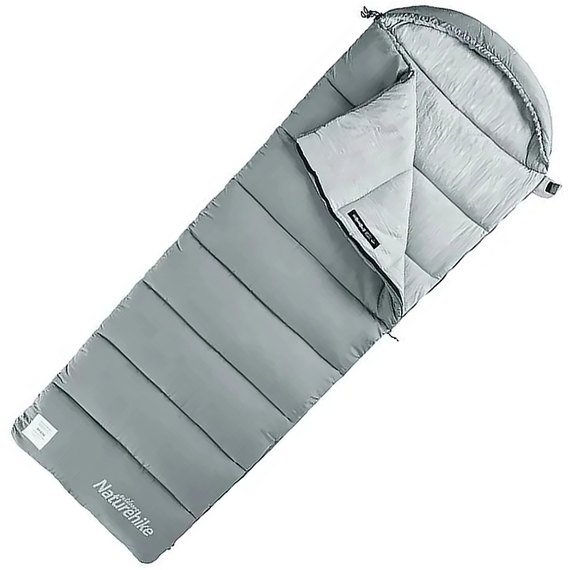 Спальный мешок Naturehike M300 CNK2350WS023 левый серый (6927595775974)