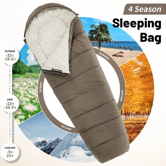 Спальный мешок Naturehike MJ 600 CNK2300SD014 коричневый (6976023923098), изображение 7