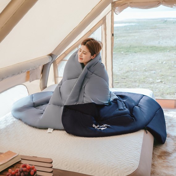 Спальный мешок Naturehike Sunny Day PL02 U250 CNK2550WS028 левый голубой/синий (6977465868381), изображение 7