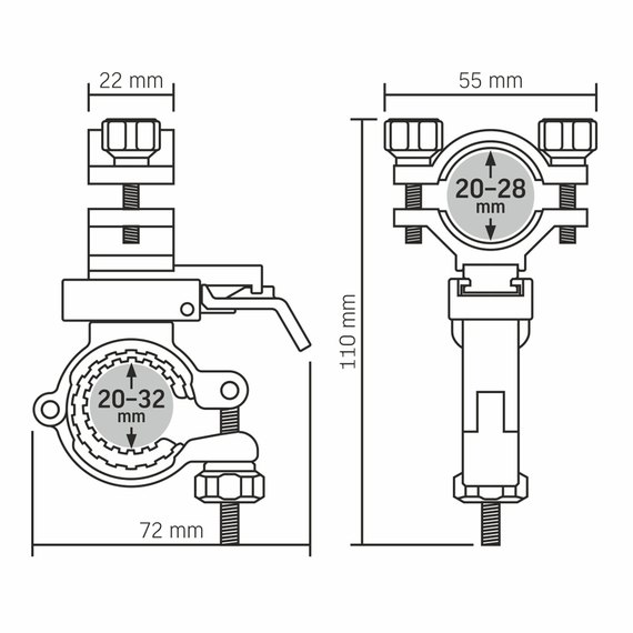 Держатель для велосипедного фонаря Videx VLF-BA286 2000Lm 5000K (27653), изображение 8