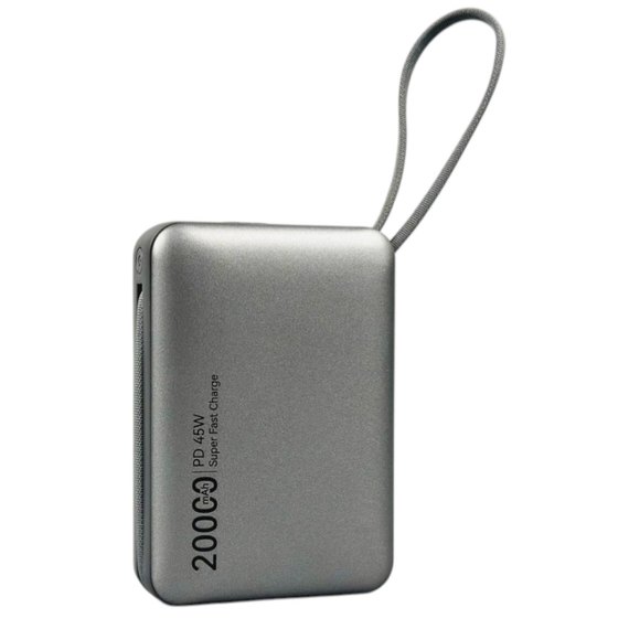 Повербанк WUW TUGII Y245 20000 mAh PD45W Silver, зображення 3