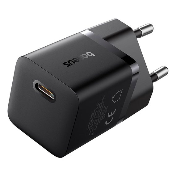 Зарядное устройство Baseus GaN5 Fast Charger mini 1Type-C, 25W/3A, PD/QC (With C to C 100W 1m cable) Black (P10110909113-01), изображение 4