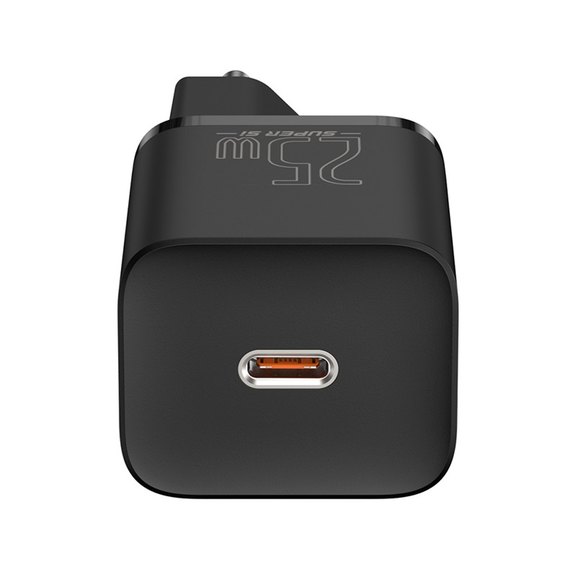 Зарядний пристрій Baseus Type-C to Type-C Cable Super si Quick Charger 1Type-C, 3A/25W, PD/QC Black (TZCCSUP-L02), зображення 3