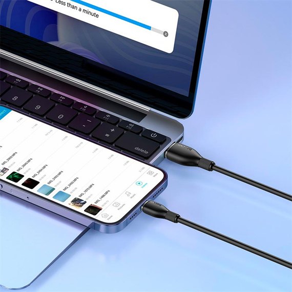 Кабель Baseus Lightning Pudding Series Fast Charging Cable 2.4A, 2m Black (P10355700111-01), изображение 6