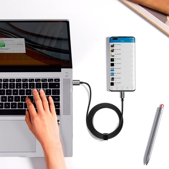 Кабель Baseus Superior Series Fast Charging Data Cable USB To Type-C 100W/6A, 1m Black (P10320102114-00), изображение 4