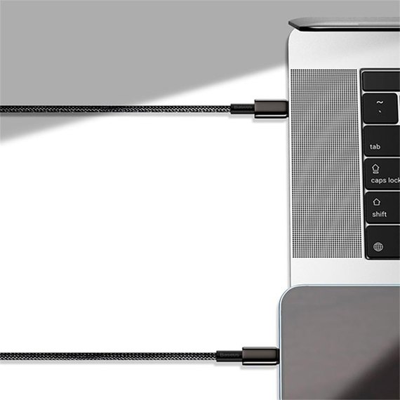 Кабель Baseus Type-C to Lightning Tungsten Gold Fast Charging Data Cable 1m, 20W Black (CATLWJ-01), изображение 5