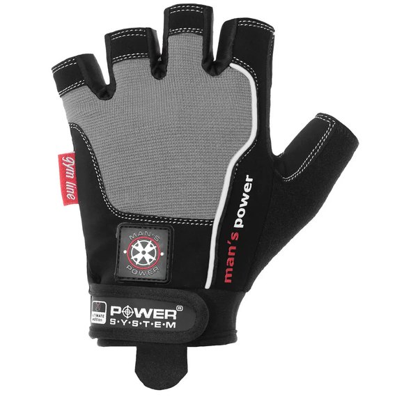 Рукавички для фітнесу Power System PS-2580 Black / Grey L (PS-2580_L_Black-grey), Розмір: L, Колір: Чорний/Сірий, зображення 2