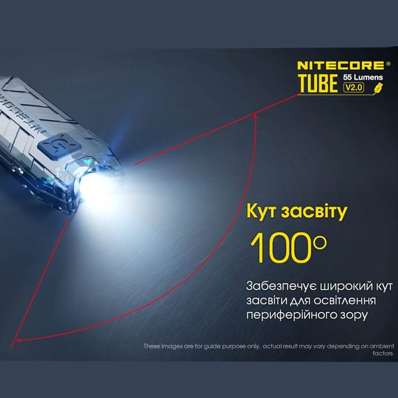 Ліхтар-брелок Nitecore TUBE V2.0 зелений (6-1147_V2_green-C), Колір: Зелений, зображення 2