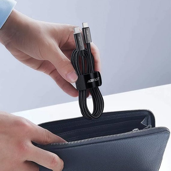 Кабель ACEFAST USB-C to USB-C C23-03 1.2m, 60W/3A Black (6974316285427), изображение 4