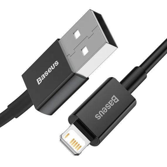 Кабель Baseus Lightning Superior Series Fast Charging Data Cable 1m, 2.4A Black (CALYS-A02), изображение 2