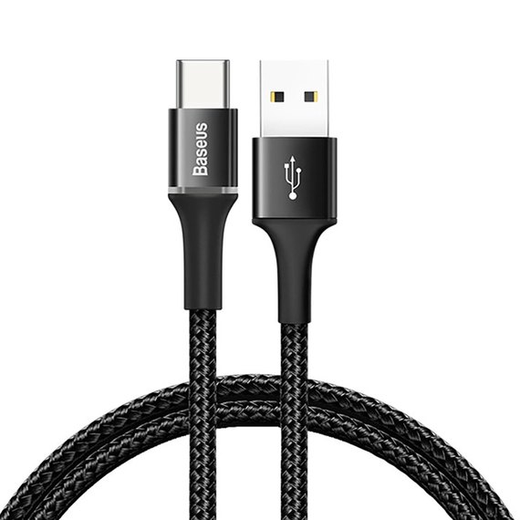 Кабель Baseus Type-C Halo 3A,1m Black (CATGH-B09)
