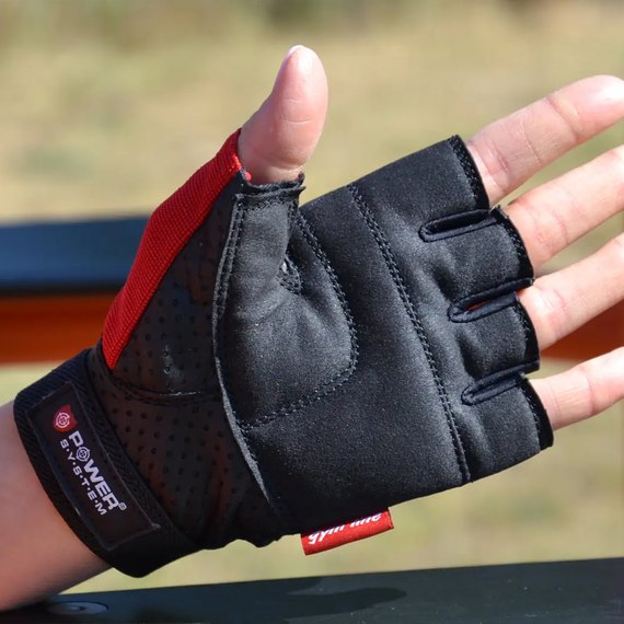Перчатки для зала Power System PS-2500 Black/Red XS (PS-2500_XS_Black-red), Размер: XS, Цвет: Чёрный/Красный, изображение 6