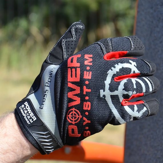 Рукавички для кросфіту Power System PS-2860 Black/Red M (PS-2860_M_Black-red), Розмір: M, Колір: Чорний/Червоний, зображення 5