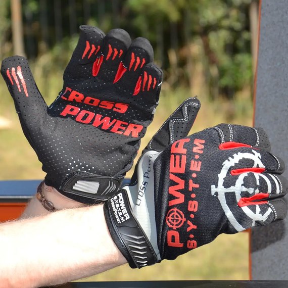 Рукавички для кроссфіта Power System PS-2860 Black / Red XXL (PS-2860_2XL_Black-red), Розмір: XXL, Колір: Чорний/Червоний, зображення 7