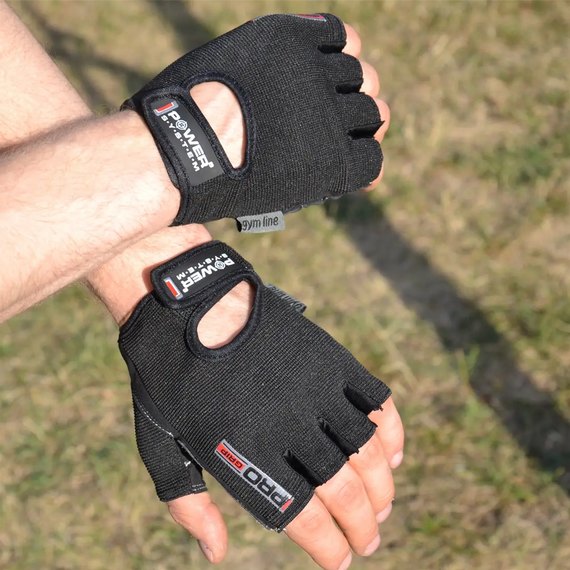 Перчатки для зала Power System PS-2250 Black L (PS-2250_L_Black), Размер: L, Цвет: Чёрный, изображение 8