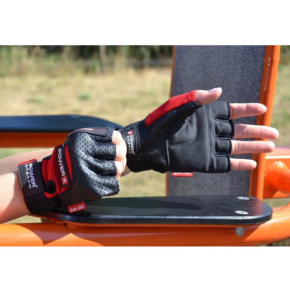 Перчатки для зала Power System PS-2500 Black/Red XL (PS-2500_XL_Black-red), Размер: XL, Цвет: Чёрный/Красный, изображение 9