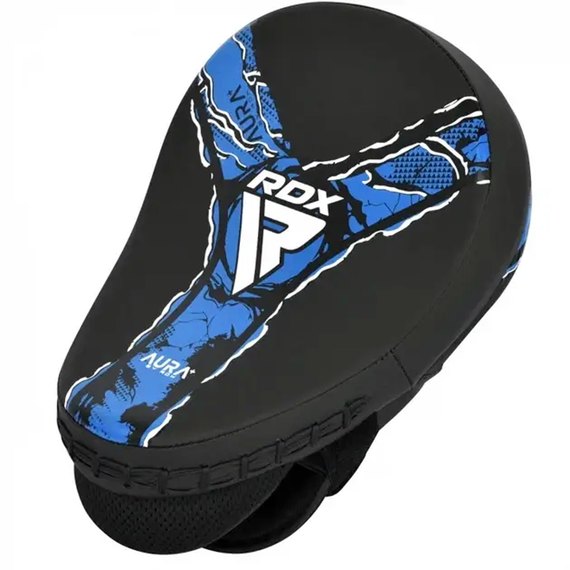 Лапы боксерские RDX Focus Pad Aura F17 Black/Blue (FPR-F17BU), Цвет: Чёрный/Синий, изображение 2