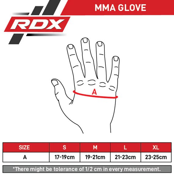 Рукавички для ММА RDX IMMAF M Blue (GSR-IMF-1U), Розмір: M, Колір: Чорний/Синій, зображення 5
