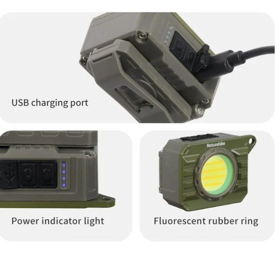Ліхтар-брелок Naturehike CNK2450ZM014 бежевий (6927595795668), Колір: Бежевий, зображення 2