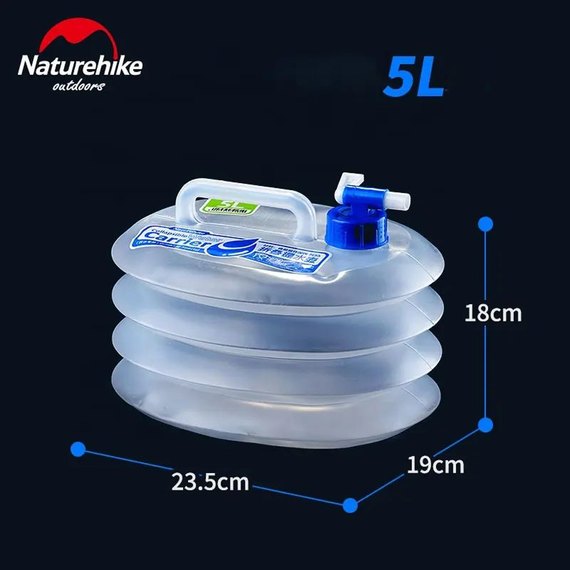 Канистра для воды складная Naturehike LDPE4 NH14S002-T 5 л (6927595721810), изображение 9
