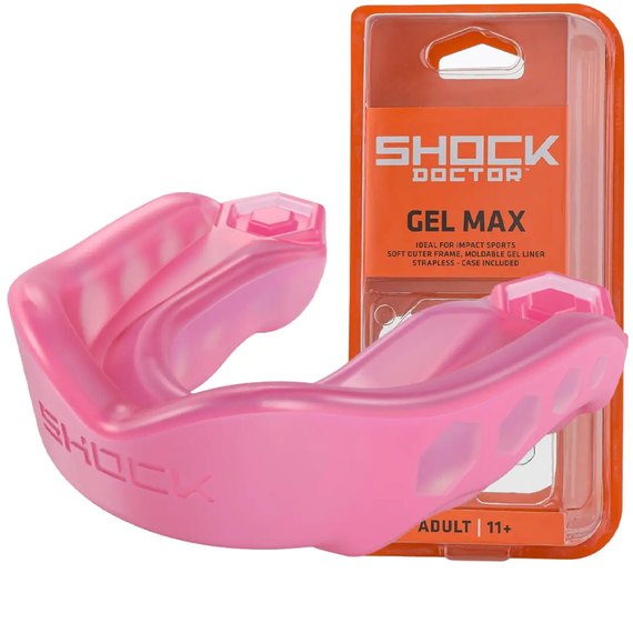 Капа для бокса Shock Doctor Gel Max (возраст до 10) Hot Pink (art. 6200-PK-YTR)
