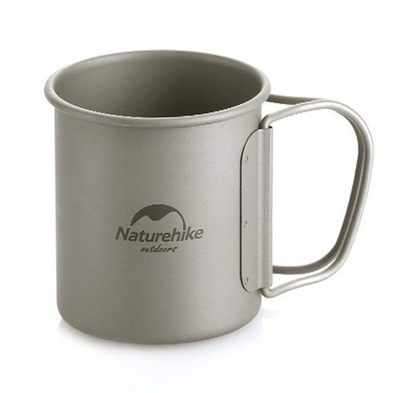 Кружка титановая Naturehike NH20CJ005 с ручкой 200 мл (6927595745762), Объём: 0.2 л