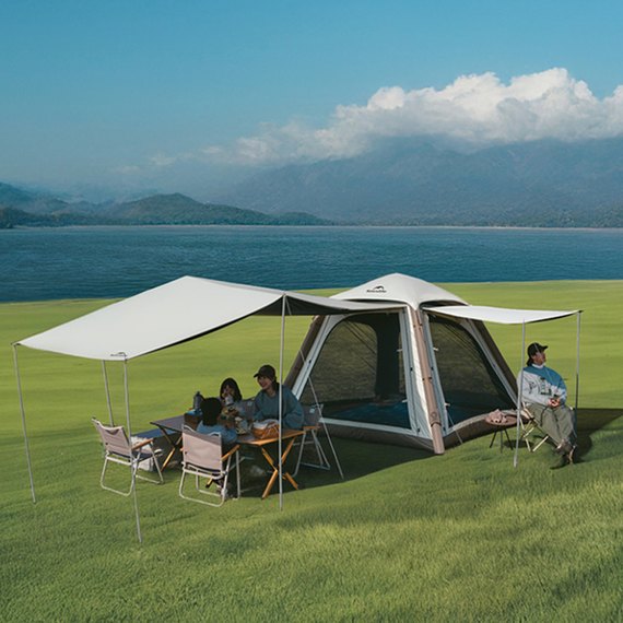 Намет Naturehike Ango надувний з тентом CNK2550WS017 коричневий (6977465869852), зображення 2