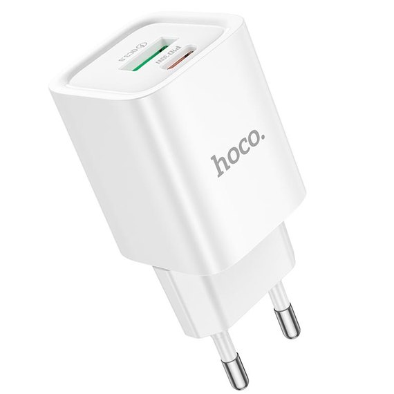 Зарядное устройство HOCO Charm charger C149A 1USB/1Type-C, 30W/3A, PD/QC White (6942007630337), изображение 2