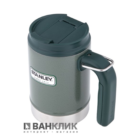 Термокружка Stanley Classic Camp 0.47 л Зеленая (6939236322867)